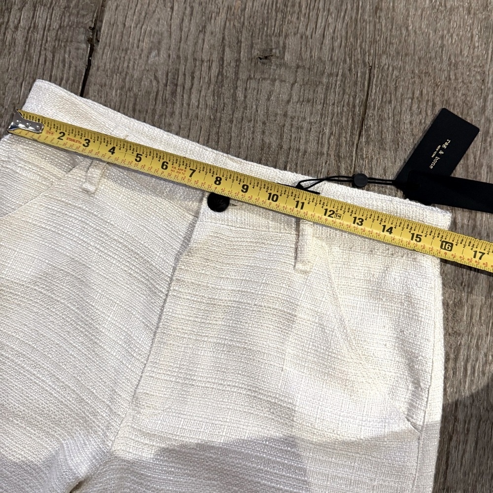 Rag & Bone Amaya Carpenter Pants in Ivory. - Picture 6 of 7